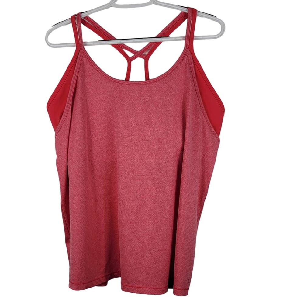Calia by Carrie Underwood Pink Athletic Workout Tank w/ Built-in Bra XL